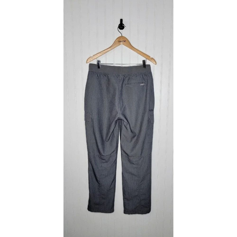 FIGS Kade Cargo Drawstring Gray Straight Leg Scrub Pants Women's Size Medium